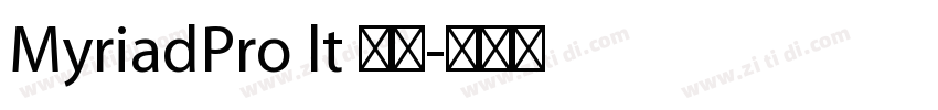 MyriadPro lt 普通字体转换
